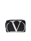 VALENTINO GARAVANI VLOGO BELT BAG IN BLACK