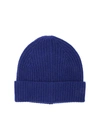 BALLANTYNE CASHMERE BEANIE IN BLUE