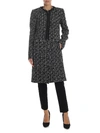 KARL LAGERFELD OVERCOAT IN TEXTURED KNITTED FABRIC