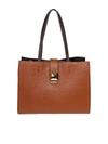 FURLA LEATHER SHOPPING IDEA M IN LIGHT BROWN