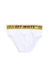 OFF-WHITE WHITE SLIP WITH BRANDED BAND