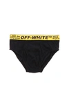 OFF-WHITE BLACK SLIP WITH BRANDED BAND