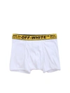 OFF-WHITE WHITE BOXER WITH BRANDED BAND