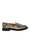 TOD'S TOD'S 76B LOAFERS WITH REPTILE PRINT