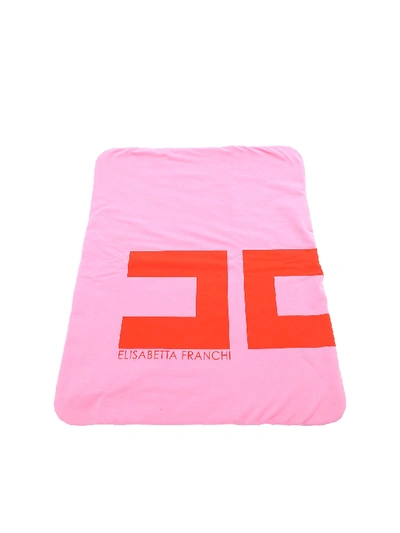 Elisabetta Franchi Fuchsia And Red Padded Blanket In Pink
