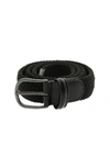ANDERSON'S ANTHRACITE BRAIDED BELT