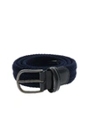 ANDERSON'S BLUE BRAIDED BELT