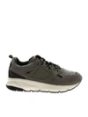 WOOLRICH GREY SNEAKERS WITH FELT DETAILS
