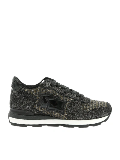 Atlantic Stars Vega Sneakers In Black Lamé