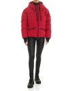 Moncler Allesaz Hooded Quilted Down Jacket In Red