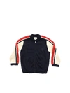 GUCCI BLUE SWEATSHIRT WITH BRANDED BANDS,564440 XJBEQ 4276