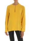 STELLA MCCARTNEY STELLA MCCARTNEY SABLÈ CREPE BLOUSE IN YELLOW COLOR,590420 SNA60 7060