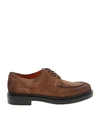 SANTONI LIGHT BROWN SUEDE DERBY