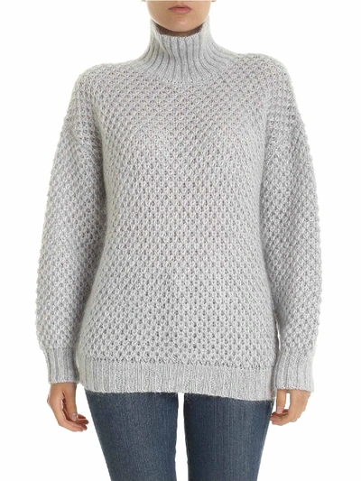 Alberta Ferretti Light Grey Oversized Pullover