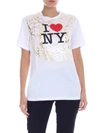 VERSACE I LOVE NY T-SHIRT IN WHITE