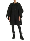 SEE BY CHLOÉ CAPE COAT IN GREEN COLOR