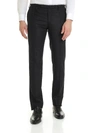 INCOTEX SLIM FIT TROUSERS IN GREY WOOL,1AT030 1721T 920