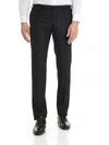 Incotex Slim Fit Trousers In Grey Wool In Grey