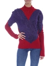 Gcds Big Heart Wool Sweater In Red