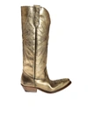 GOLDEN GOOSE WISH STAR BOOTS IN GOLD,G35WS930.B9