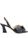 FENDI FFREEDOM KARLIGRAPHY MOTIF SLINGBACK SANDALS