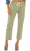 One Teaspoon Shabbies Drawstring Boyfriend Jeans In Khaki