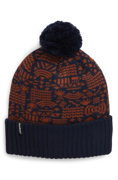 Patagonia Powder Town Beanie In Classic Navy