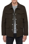 ALLSAINTS KADLESTON SLIM FIT WOOL BLEND COAT,MC013T