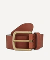 Anderson's Full Grain Calf Leather Belt In Dark Tan