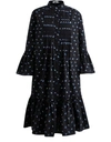 ERDEM WINFORD DRESS,PS20 2195BDCF/BLACK/MULTI