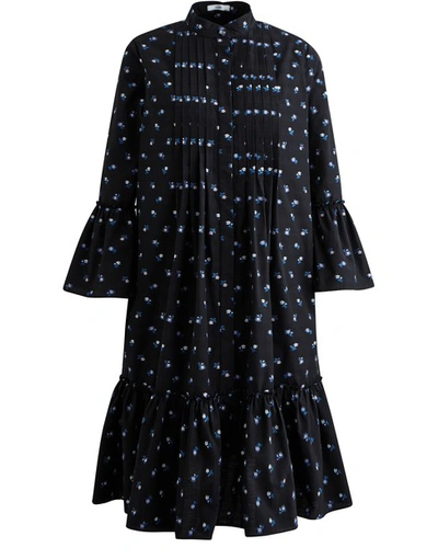 Erdem Winford Dress In Ditsy Cotton