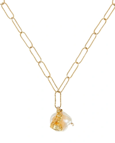 Alighieri Tales Of The Sea Pearl Necklace In Gold