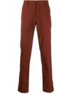 Ermenegildo Zegna Slim Fitted Chinos In Brown