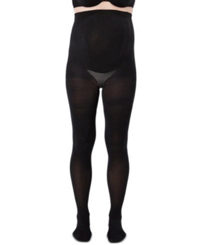 Spanx Mama Maternity Mid-thigh Shaping Tights In Very Black