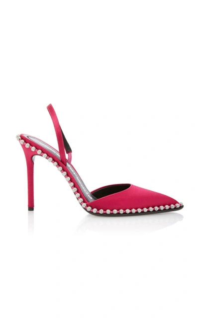 Alexander Wang Rina Crystal Embellished Slingback Pump In Pink