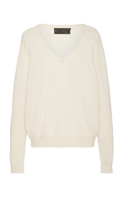 Nili Lotan Ashbury Oversized Cashmere Sweater In White