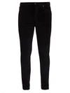 Monfrere Men's Brando Velvet Slim Jeans In Black
