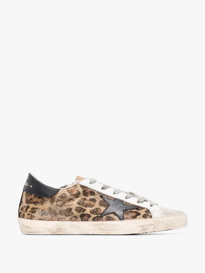 GOLDEN GOOSE SUPER-STAR LEOPARD PRINT SNEAKERS - WOMEN'S - LEATHER/RUBBER,GWF00101F0005658018914540058