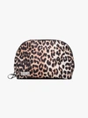 GANNI BROWN AND BLACK LEOPARD PRINT POUCH,A219114202619