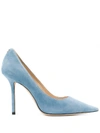 Jimmy Choo Love 100 Pumps In 蓝色