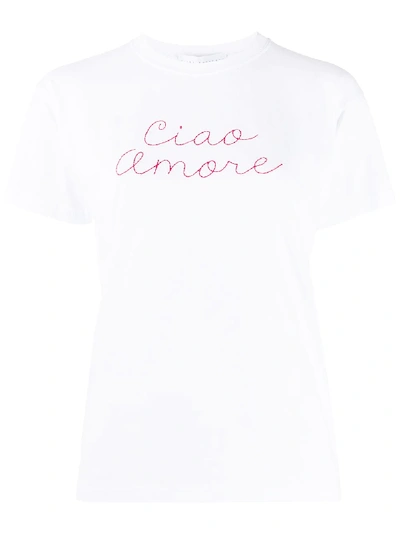 Giada Benincasa Ciao Amore T-shirt In 白色