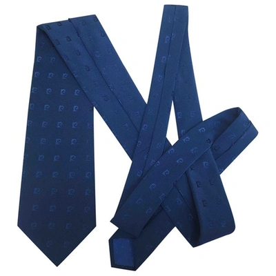 Pre-owned Pierre Cardin Silk Tie In Blue