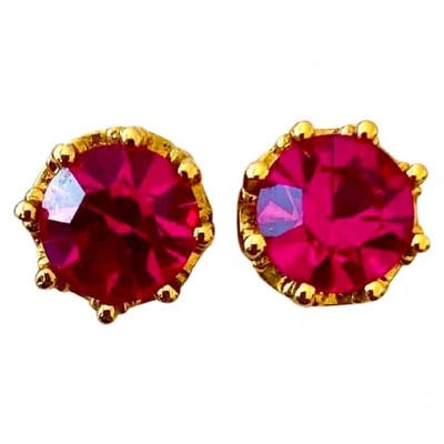 Pre-owned Juicy Couture Earrings In Pink