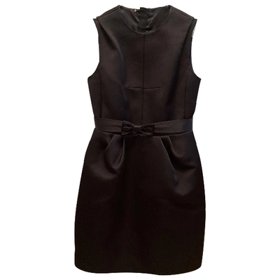 Pre-owned Louis Vuitton Silk Mid-length Dress In Black