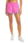 Nike Dry Tempo Running Shorts In Active Fuchsia/ Vast Grey Prt