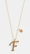 SHASHI LETTER PENDANT WITH STAR CHARM