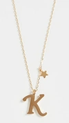 SHASHI LETTER PENDANT WITH STAR CHARM