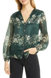 TED BAKER EVELIIN V-NECK BLOUSE,160331-EVELIIN-WMB