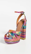 AQUAZZURA SUNDANCE PLATEAU 140MM SANDALS