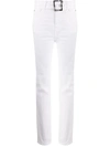 JUST CAVALLI BELTED WAIST TROUSERS